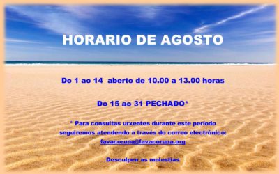 HORARIO DE AGOSTO 2019