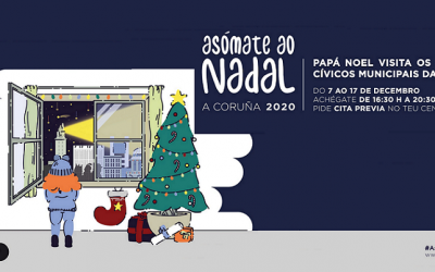 Visita de Papá Noel aos centros cívicos