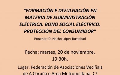 CONFERENCIA INFORMATIVA: BONO SOCIAL ELÉCTRICO