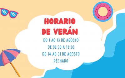 HORARIO DA FEDERACIÓN EN AGOSTO