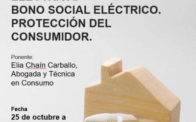Charla: «Subministro de enerxía eléctrica e protección ao consumidor»