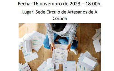 Charla «Sobreendebedamento das familias»