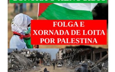 Manifestación contra o xenocidio do Pobo Palestino