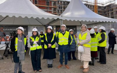 Asistencia ao acto de inicio das obras de vivenda pública en Xuxán