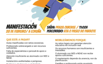 Manifestación por un ensino público de calidade